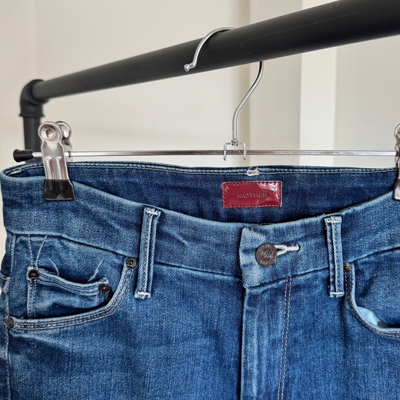 MOTHER - High Waisted Looker Denim Frayed skinny jeans | 25 - Picture 8 of 9